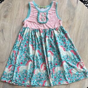 MILLIE LOVES LILY Unicorn Print Dress